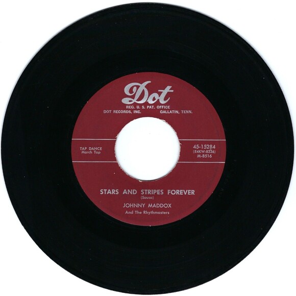 Johnny Maddox 45 RPM - Stars And Stripes Forever / Humoresque - Dot VG Jazz '55 - Picture 1 of 2
